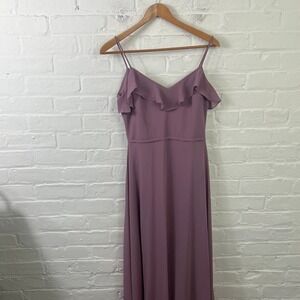 Bill Levkoff Women's Victorian Lilac Gown Dress Sleeveless Purple Size 4